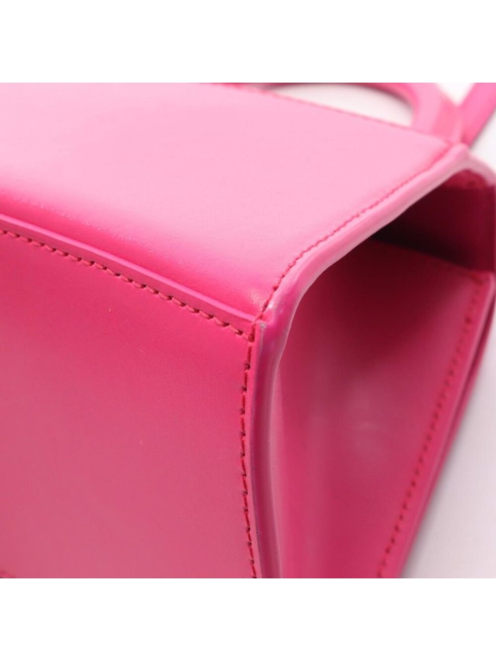 Balenciaga Handbag Hourglass Small 2-Way Fuchsia Pink Leather - Picture 13 of 14